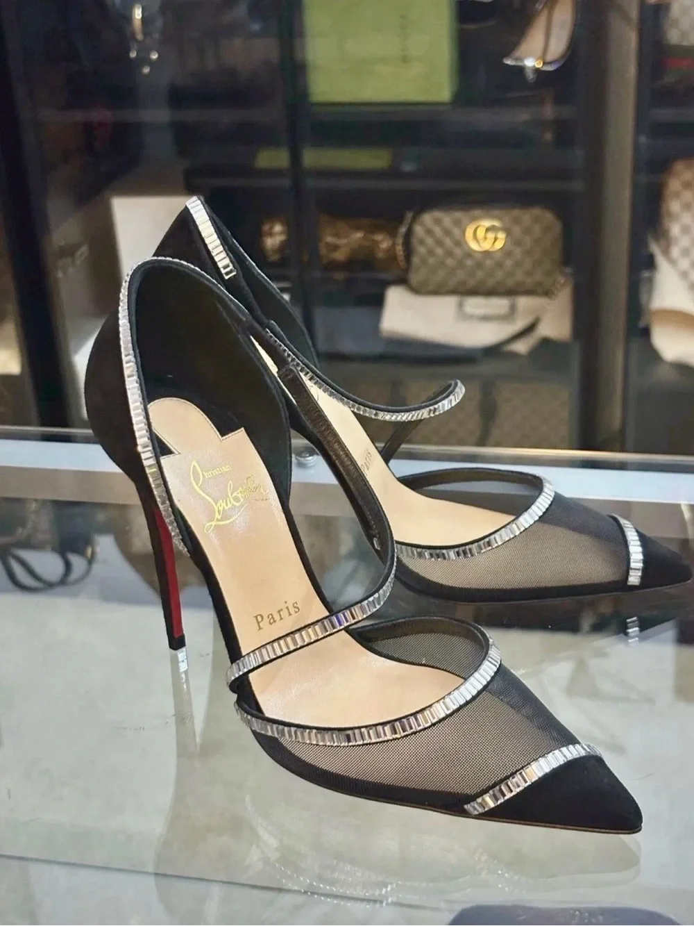 Christian Louboutin Leather Pony Luxor Heels. Red Bottoms Size: EUR-37  US-7B. - Picture 6 of 8